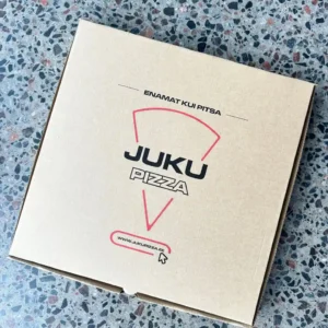 Kartongist pitsakarp 32×32×4 cm pealtvaade — hulgipakend 100tk