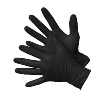 Mustad nitriilkindad professionaalseks kasutuseks — hulgipakend 100tk