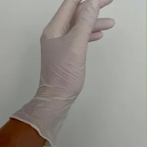 Valged nitriilkindad toidukontaktiks sobivad — hulgipakend 100tk