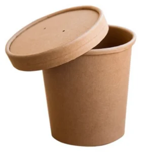 Paberist supikonteiner kaanega 940 ml — kraftkartongist XL-formaat