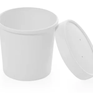 Suhkruroost supikonteiner kaanega 445 ml — komposteeritav take-away lahendus